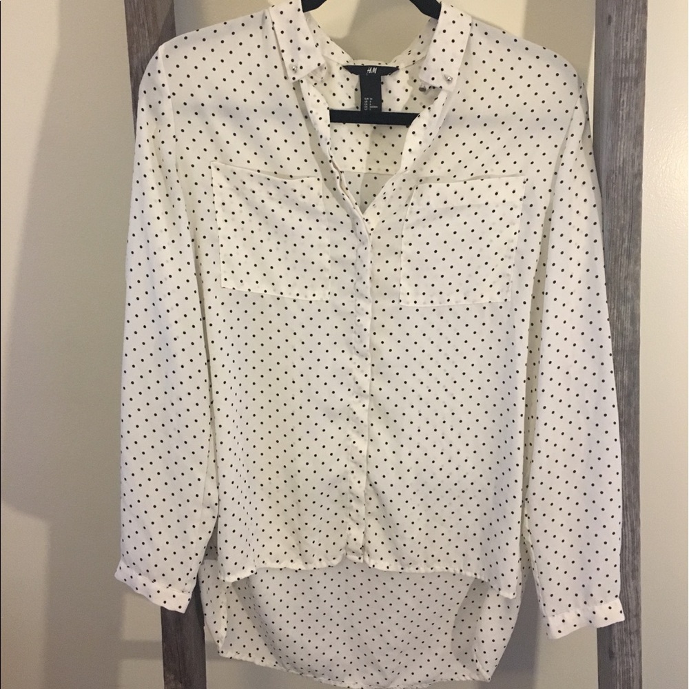H&M Polka Dot Button Up